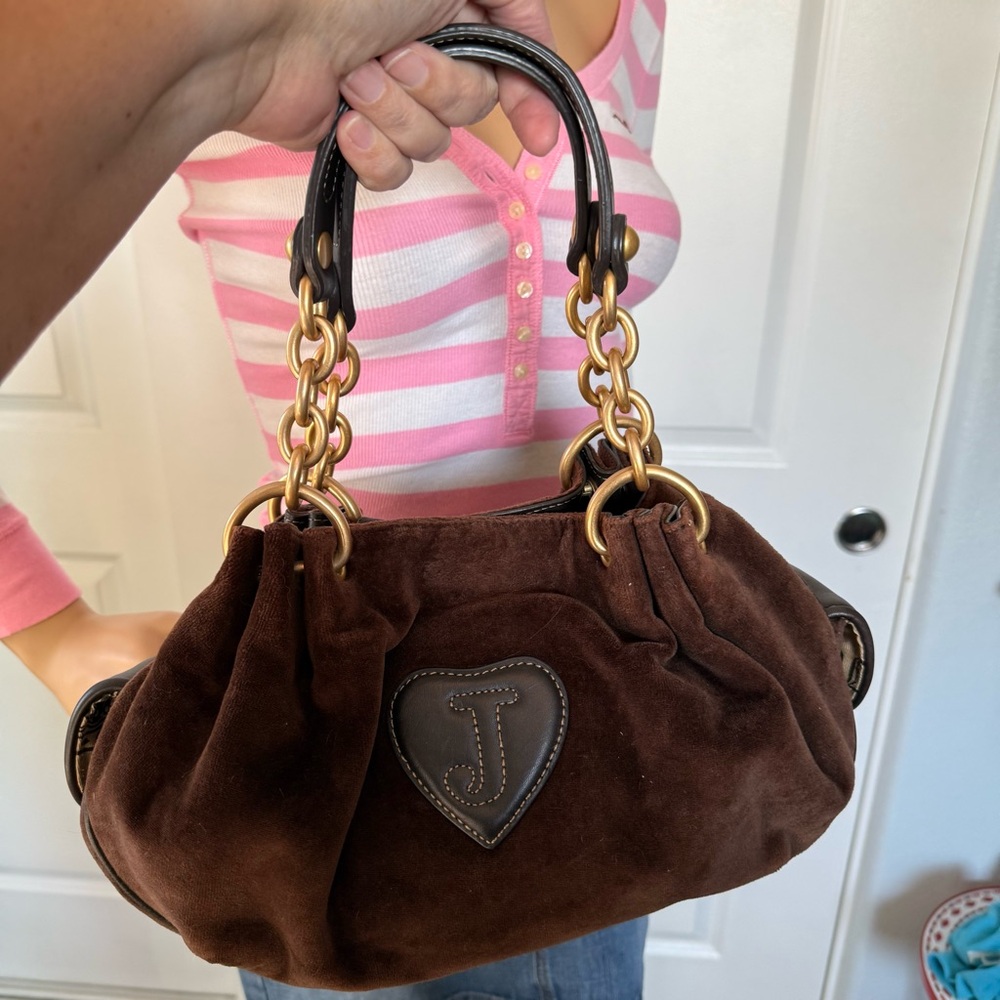 👑 Vintage Royal Juicy Couture Brown baby fluffy purse Once Upon a Time - Picture 10 of 13